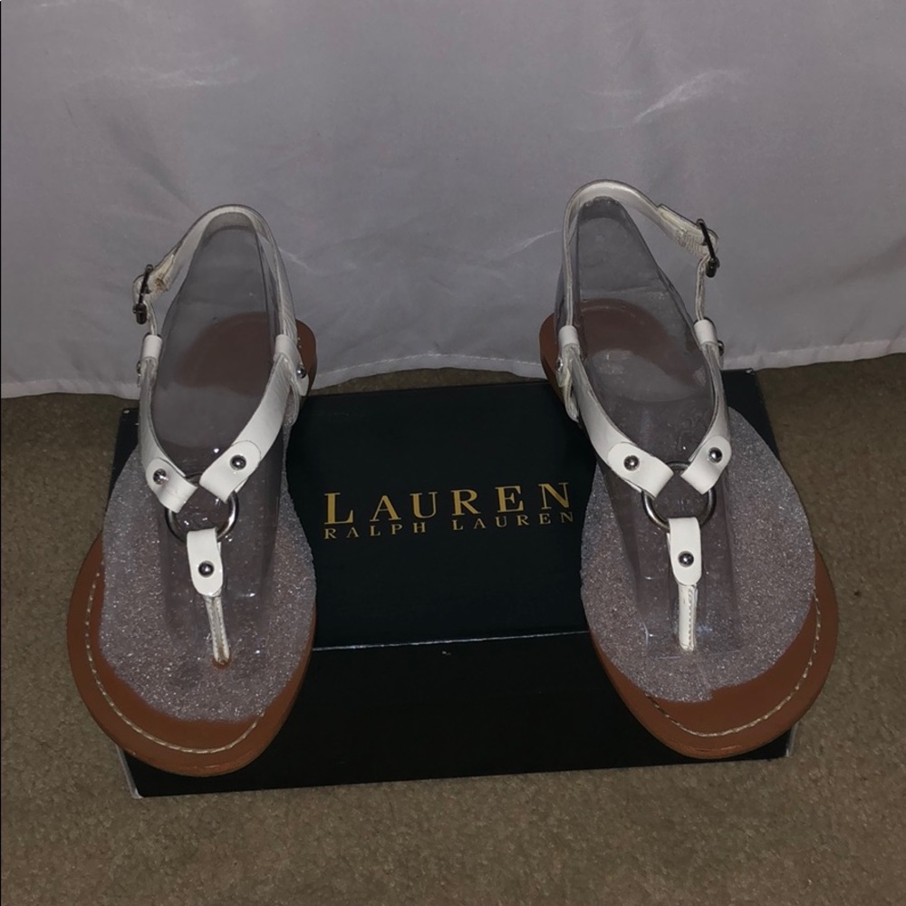 Ralph Lauren White Sandals